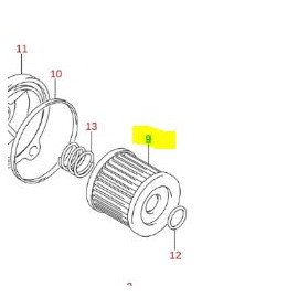 FILTRE HUILE GSX-R/S125 UH125L5-